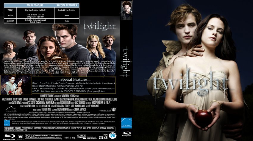 Twilight - Movie Blu-Ray Custom Covers - twilight5 :: DVD Covers