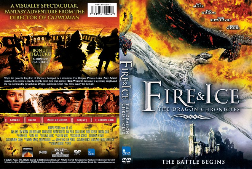 Fire And Ice - The Dragon Chronicles - Movie DVD Custom Covers - Fire Ice  The Dragon Chronicles - English f :: DVD Covers
