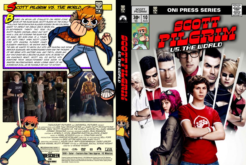 Scott Pilgrim Vs The World Movie Dvd Custom Covers Scott Pilgrim V