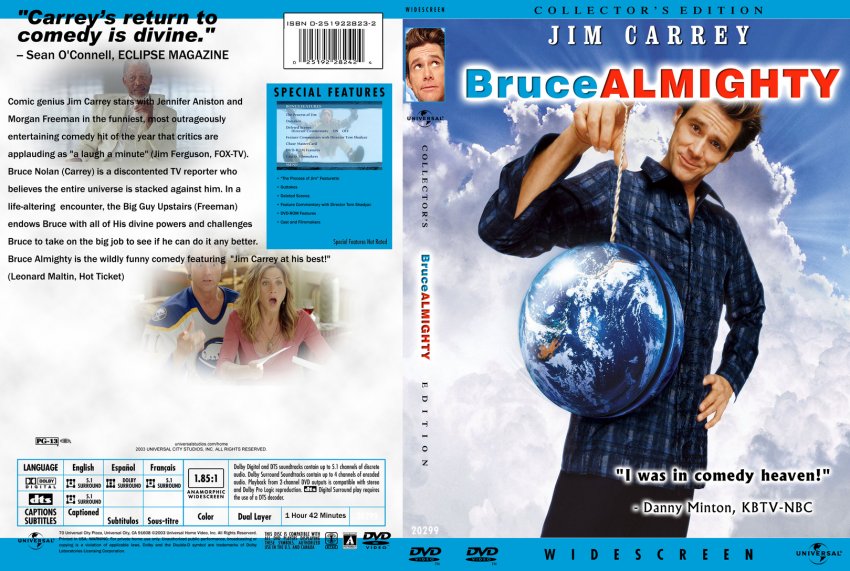 Брюс всемогущий отзывы. Обложка DVD Брюс Всемогущий. Брюс Всемогущий 2003 Постер.