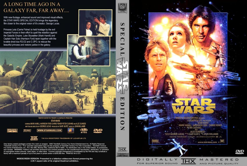 Star Wars - A New Hope - Movie DVD Custom Covers - 211sw anh cstm