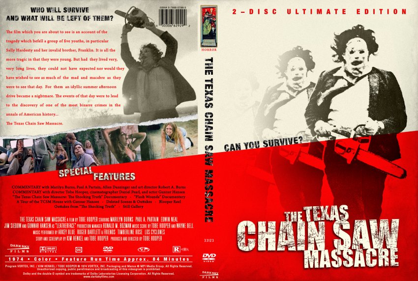 The Texas Chain Saw Massacre 1974 - Custom DVD Cover 1