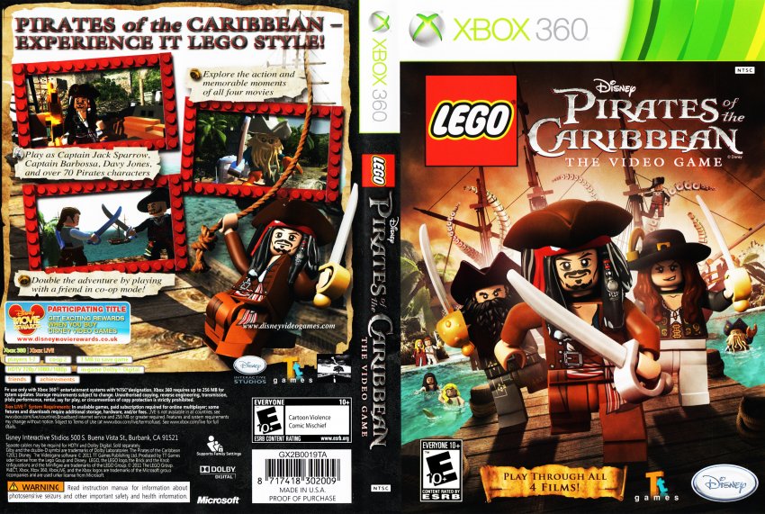 Jogo LEGO Pirates of The Caribbean: The Video Game - Xbox 360 - MeuGameUsado