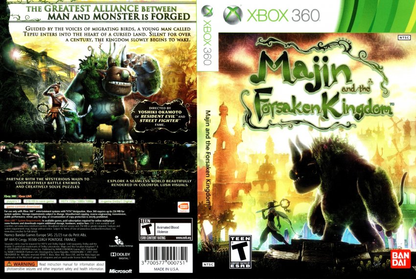 Majin and the Forsaken Kingdom (raro) - Xbox 360