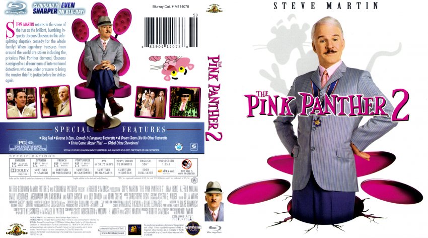 The Pink Panther 2 Movie Blu Ray Scanned Covers Pink Panther 2 English Bluray F Dvd 