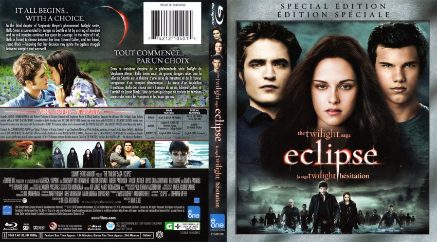 The Twilight Saga Eclipse - Movie Blu-Ray Scanned Covers - The Twilight