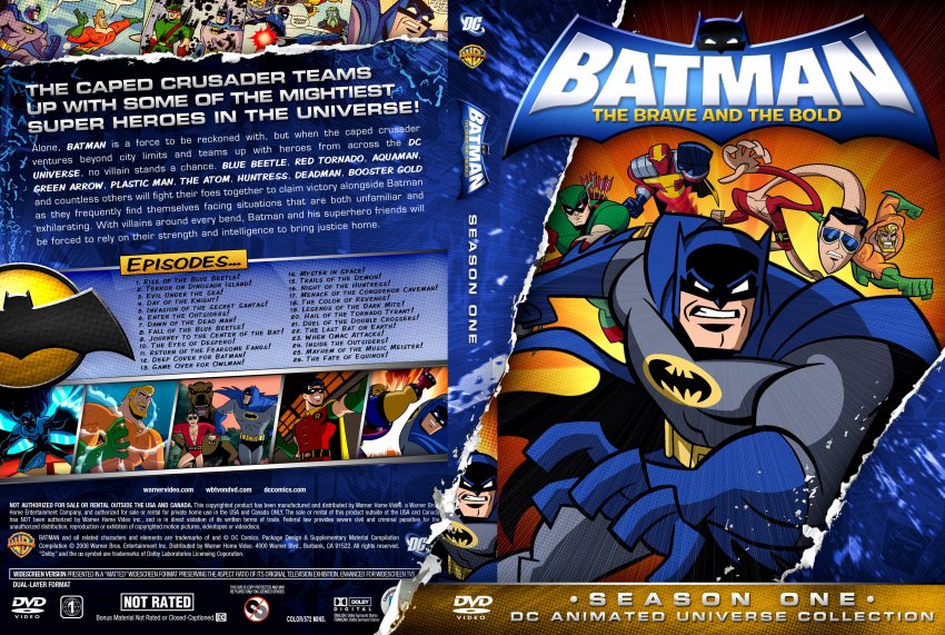 DC Animated Batman The Brave and the Bold Season 1 TV DVD Custom Covers DC Animated Batman