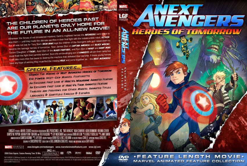 Marvel Animated Next Avengers Heroes Of Tomorrow Tv Dvd Custom Covers Marvel Animated Next Avengers Heroes Of Tomorrow English Custom F Dvd Covers