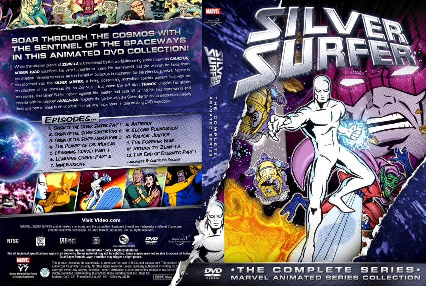 Marvel Animated Silver Surfer The Complete Series - TV DVD Custom Covers -  Marvel Animated Silver Surfer The Complete Series - English - Custom f ::  DVD Covers