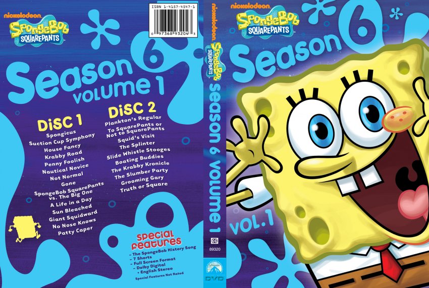 Spongebob Squarepants Season 6 Volume 1