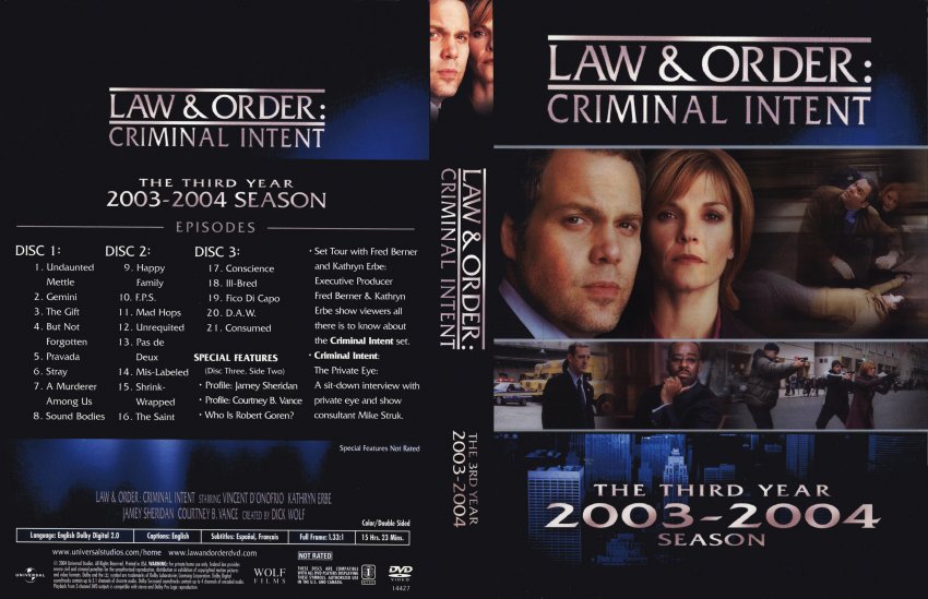 Law & Order Criminal Intent - Year 3