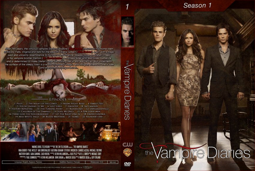 The Vampire Diaries Season 1 - TV DVD Custom Covers - The ...