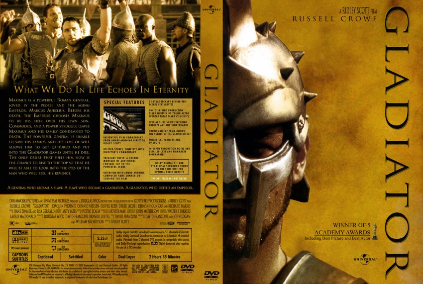 Gladiator - Movie DVD Custom Covers - 2207Gladiator :: DVD Covers