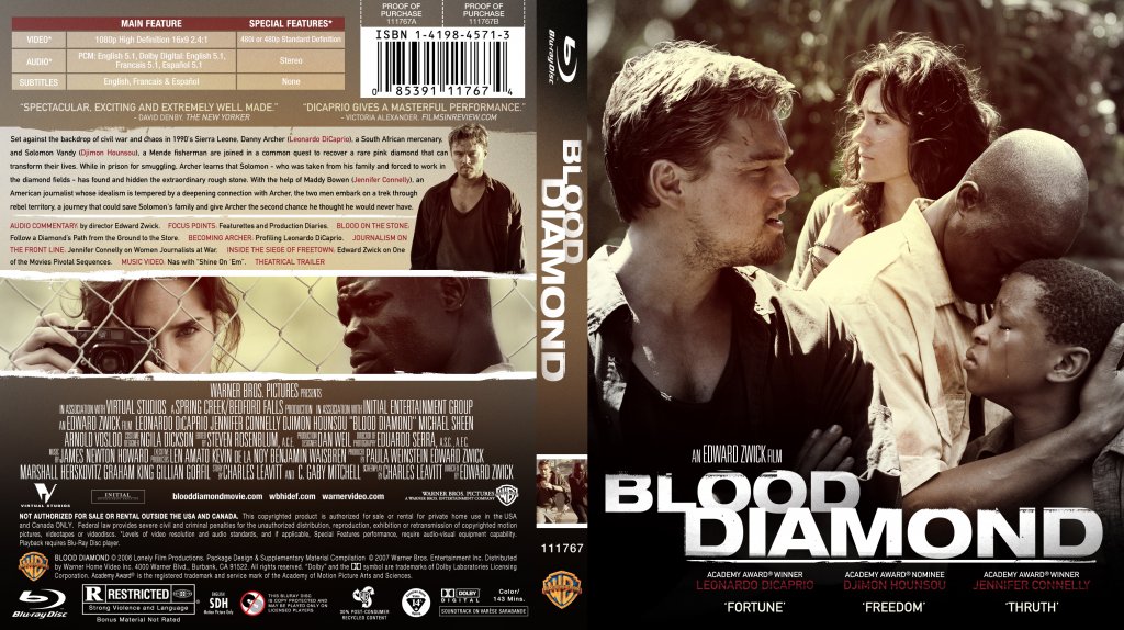 Blood Diamond Custom Blu ray Cover 3