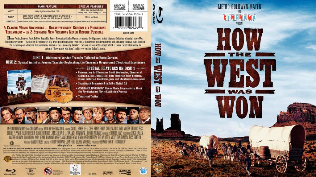 How The West Was Won Blu ray - Movie Blu-Ray Scanned Covers - How The