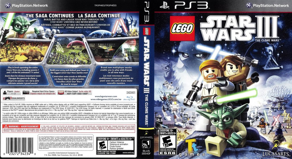 Lego Starwar 3 The Clone Wars DVD English French NTSC f