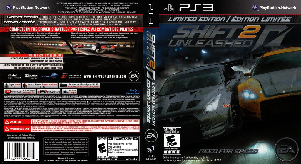 Shift 2 Unleashed DVD NTSC f