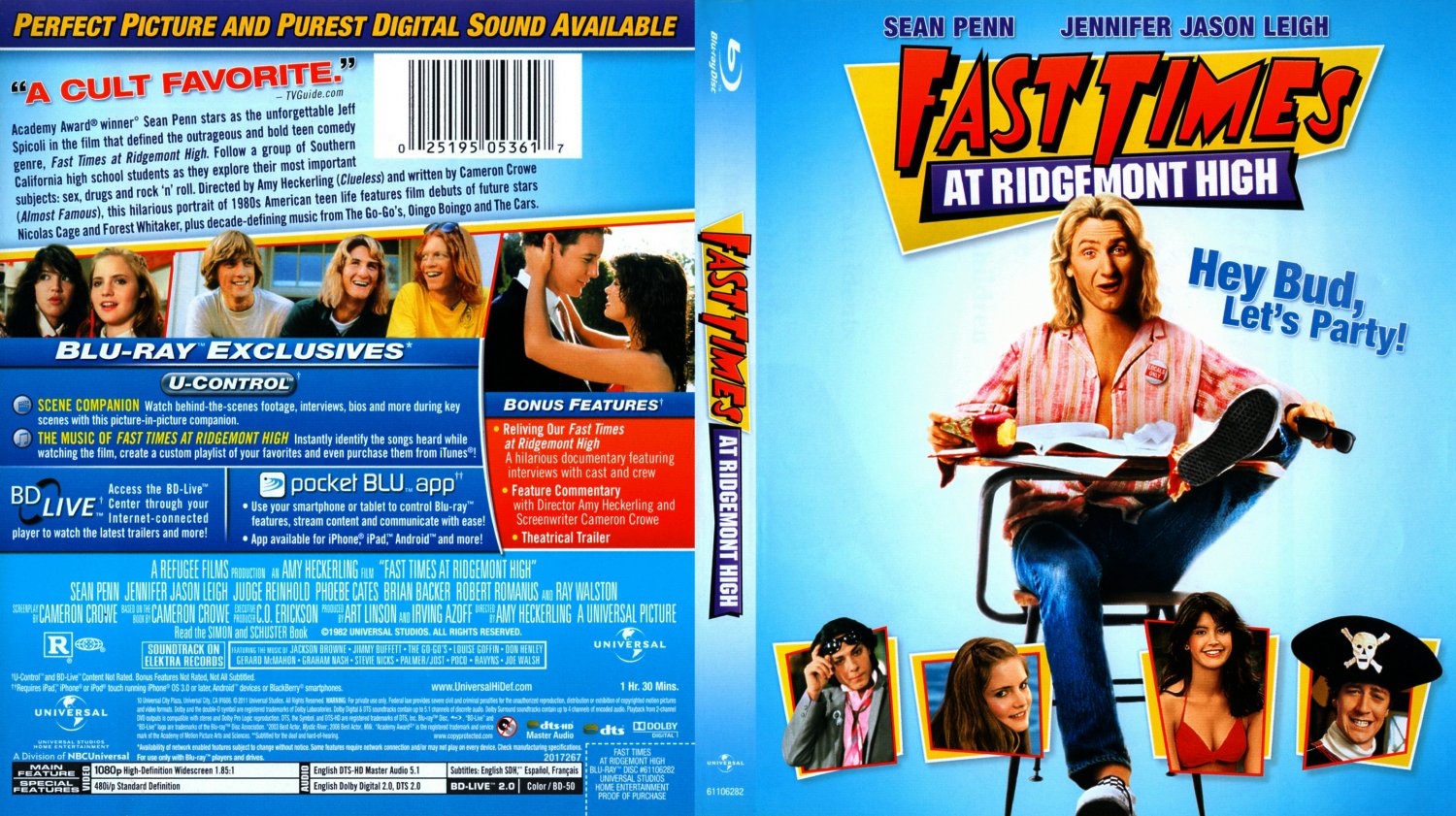 Fast Times At Ridgemont High- Movie Blu-Ray Scanned Covers - Fast Times...