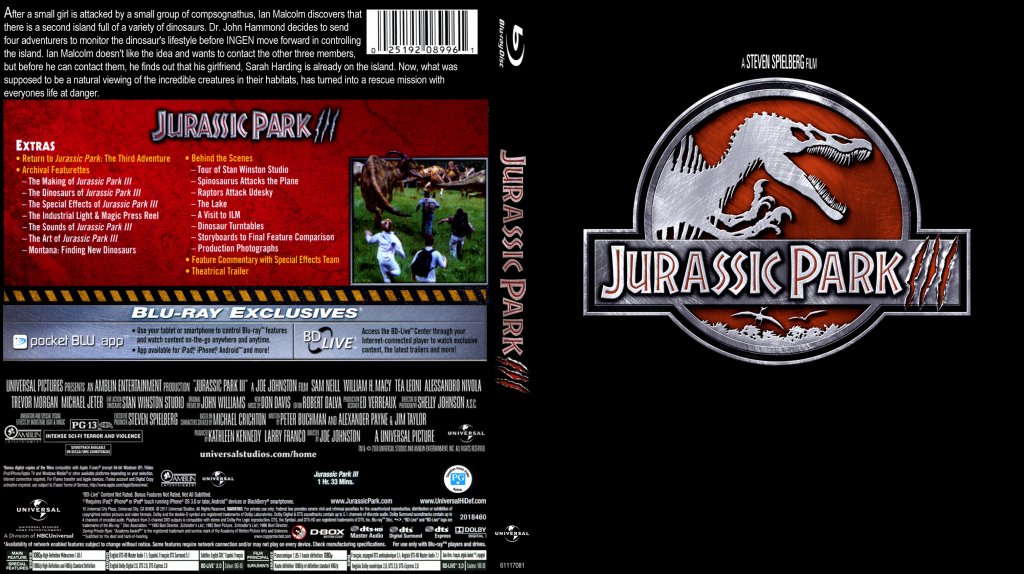 Jurassic Park 3 - Custom - Bluray