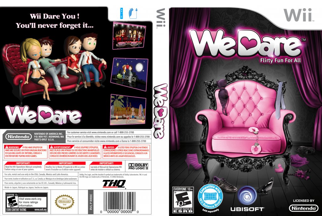leg uit worstelen Een nacht We Dare - Nintendo Wii Game Covers - We Dare DVD NTSC Custom f :: DVD Covers
