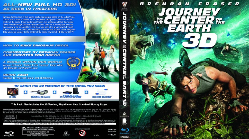 Journey To The Center Of The Earth 3d Movie Blu Ray Custom