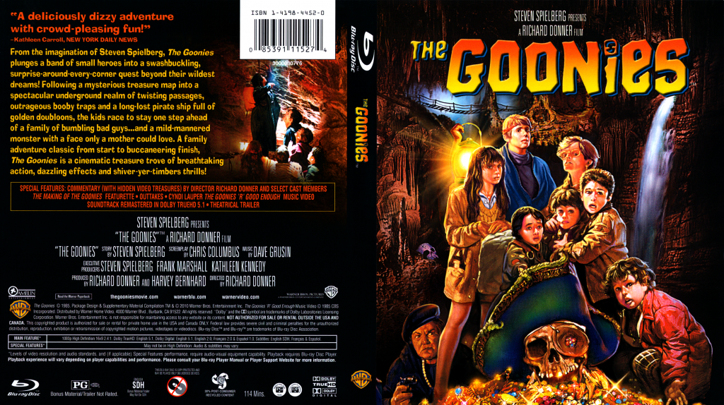 The Goonies - Movie Blu-Ray Scanned Covers - The Goonies ...