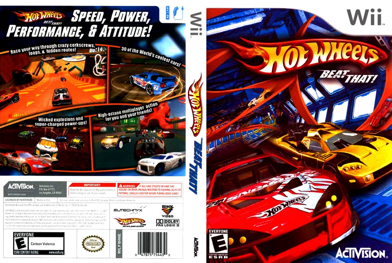 Hot Wheels Beat That- Nintendo Wii Game Covers - Hot Wheels Beat ...