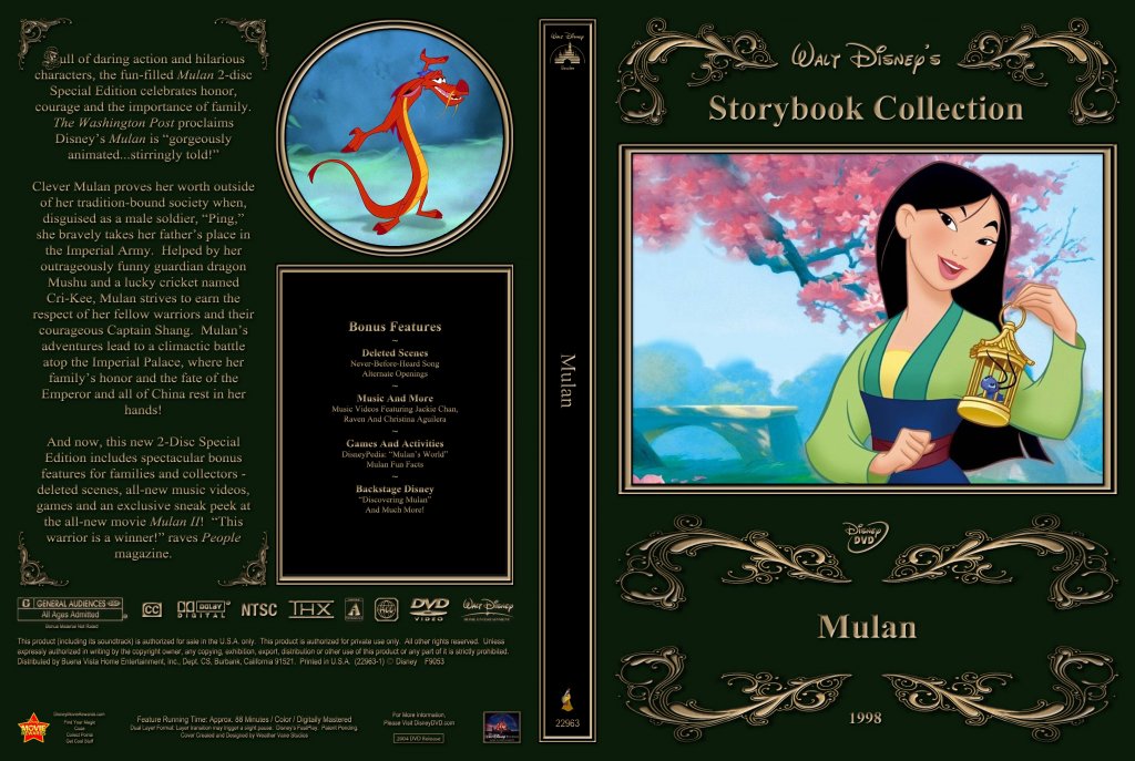 Mulan Movie Dvd Custom Covers Mulan 04 Dvd Covers