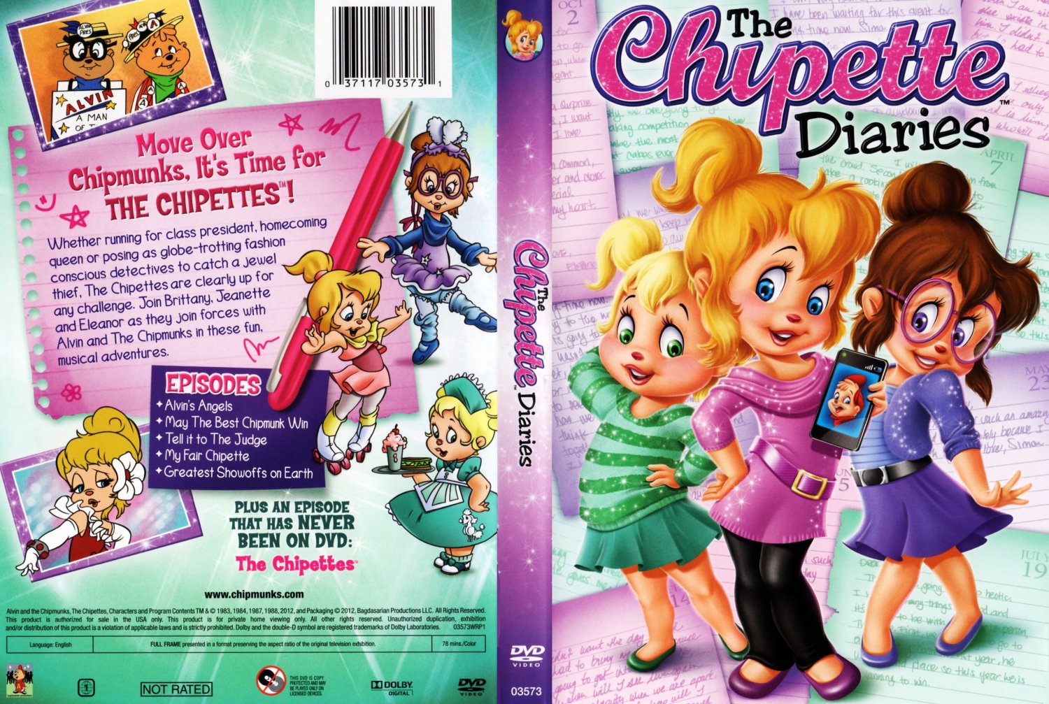 The Chipette Diaries- Movie DVD Scanned Covers - The Chipette Diaries :: DV...