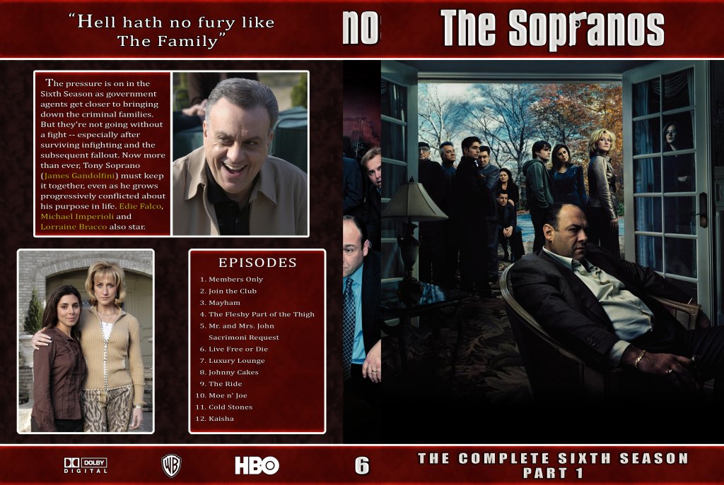 The Sopranos - Collection Cover Season 06 PI - TV DVD Custom Covers