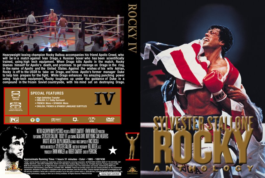 Rocky IV - Movie DVD Custom Covers - 263Rocky IV - Black Collection :: DVD  Covers
