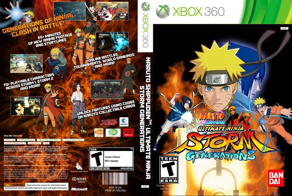 Naruto Shippuuden Ultimate Ninja 5 Xbox 360 Cover by puja39 on DeviantArt