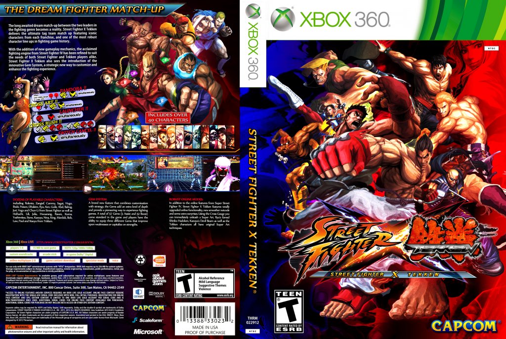 Mortal Kombat, Tekken, Street Fighter Jogos de Luta Xbox 360 desbloqueado  com capinha e encarte