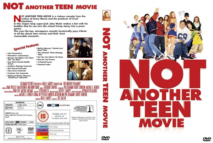 enthusiasm Funny Advise Not Another Teen Movie - Movie DVD Custom Covers - 271Not Another Teen Movie  :: DVD Covers