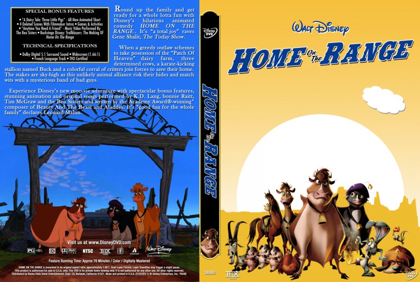 Home On The Range - Custom- Movie DVD Custom Covers - 280hotrange v1 dl hir...