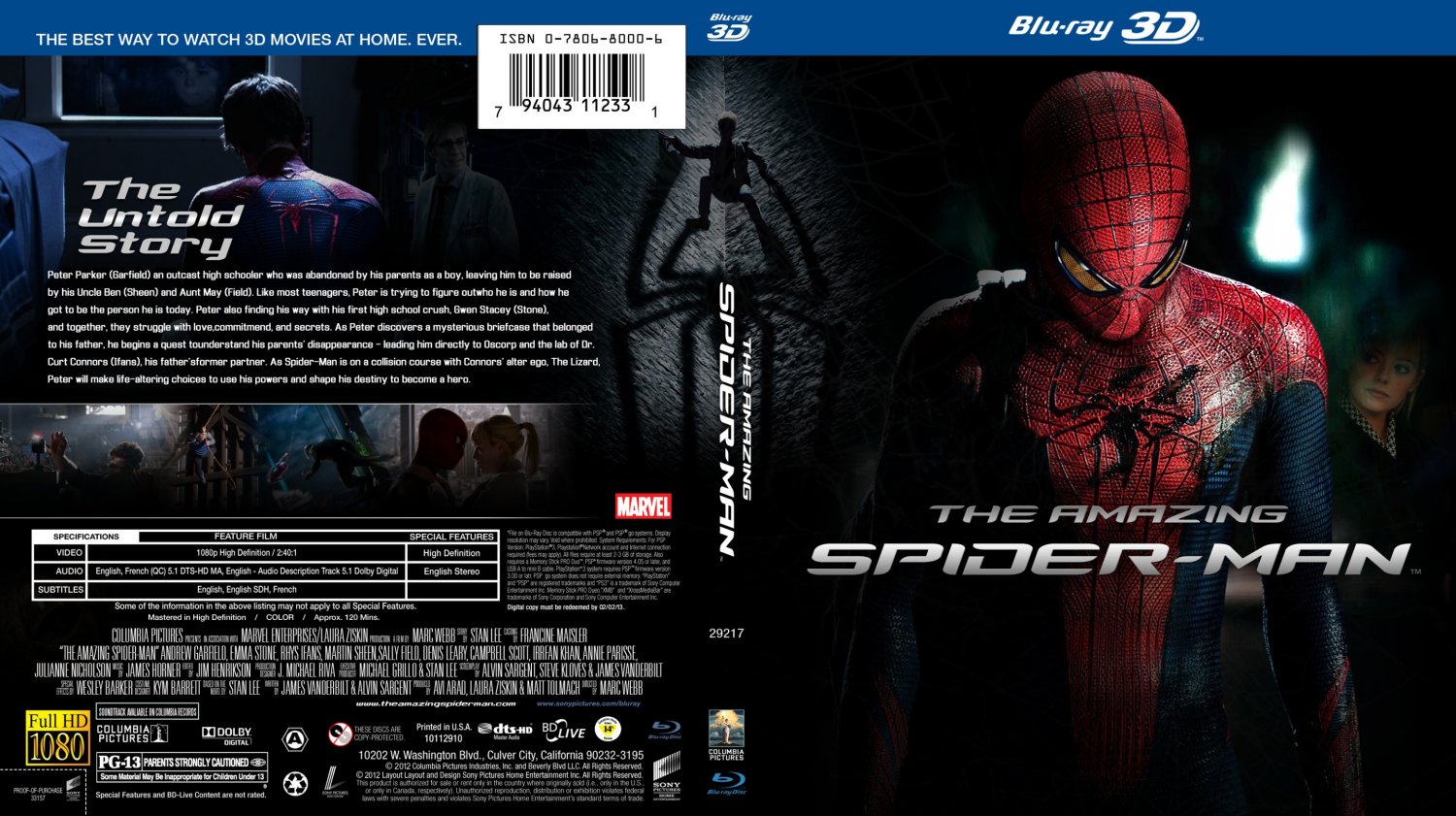 The Amazing Spiderman - Custom - Bluray