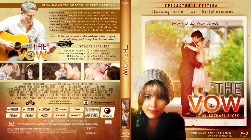 The Vow Blu-Ray Cover 2012