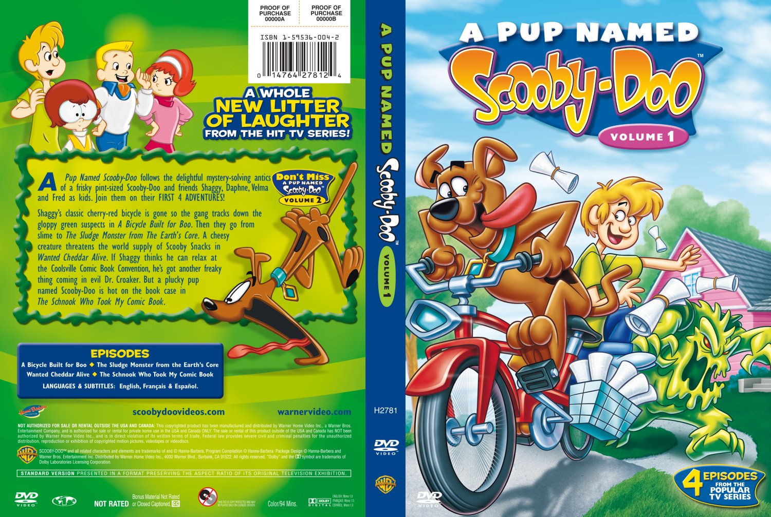 A Pup Named Scooby-Doo Vol 1 - TV DVD Scanned Covers - A Pup Named ...