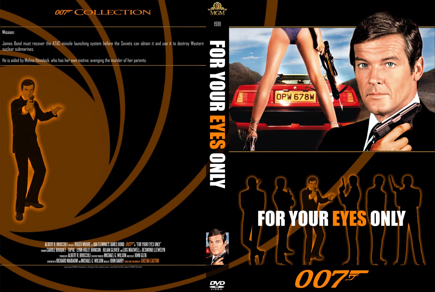 For Your Eyes Only Movie Dvd Custom Covers 12 007 For Your Eyes