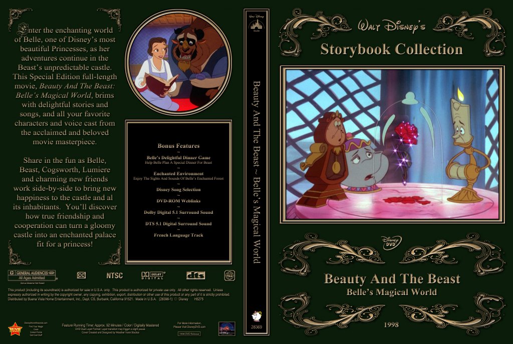 Belle cover. Beauty and the Beast DVD Cover. Обложка для двд Beauty and the Beast 1991. DVD World.