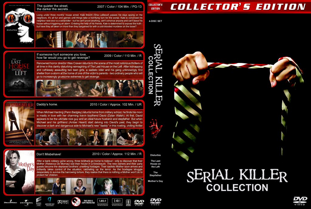 Serial Killer Collection- Movie DVD Custom Covers - Serial Killer Collectio...