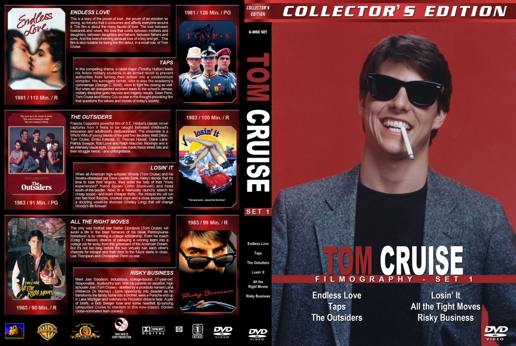 Tom Cruise Filmography - Set 1