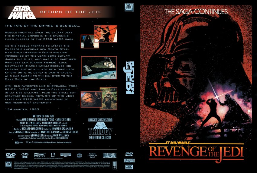 Star Wars Revenge of the Jedi.