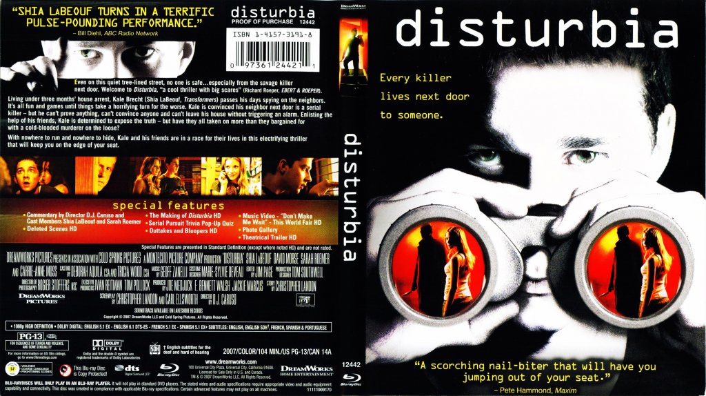 Disturbia Bluray f