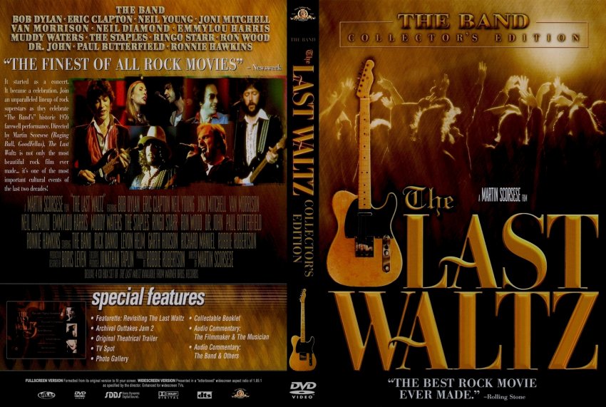 The Band - The Last Waltz - Movie DVD Custom Covers ...