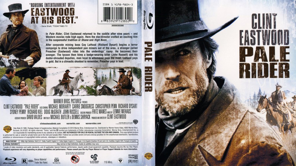 Pale Rider- Movie Blu-Ray Scanned Covers - Pale Rider - Bluray :: DVD Cover...