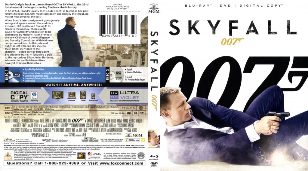 Skyfall - Movie Blu-Ray Scanned Covers - Skyfall BR :: DVD Covers