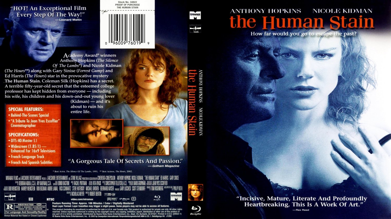 Горячее время текст. The Human Stain, 2003 Blu ray. Запятнанная репутация (2003) обложка. The Human Stain Постер.