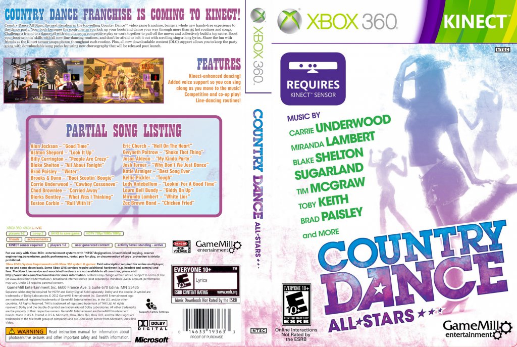 Country Dance All Stars DVD NTSC f