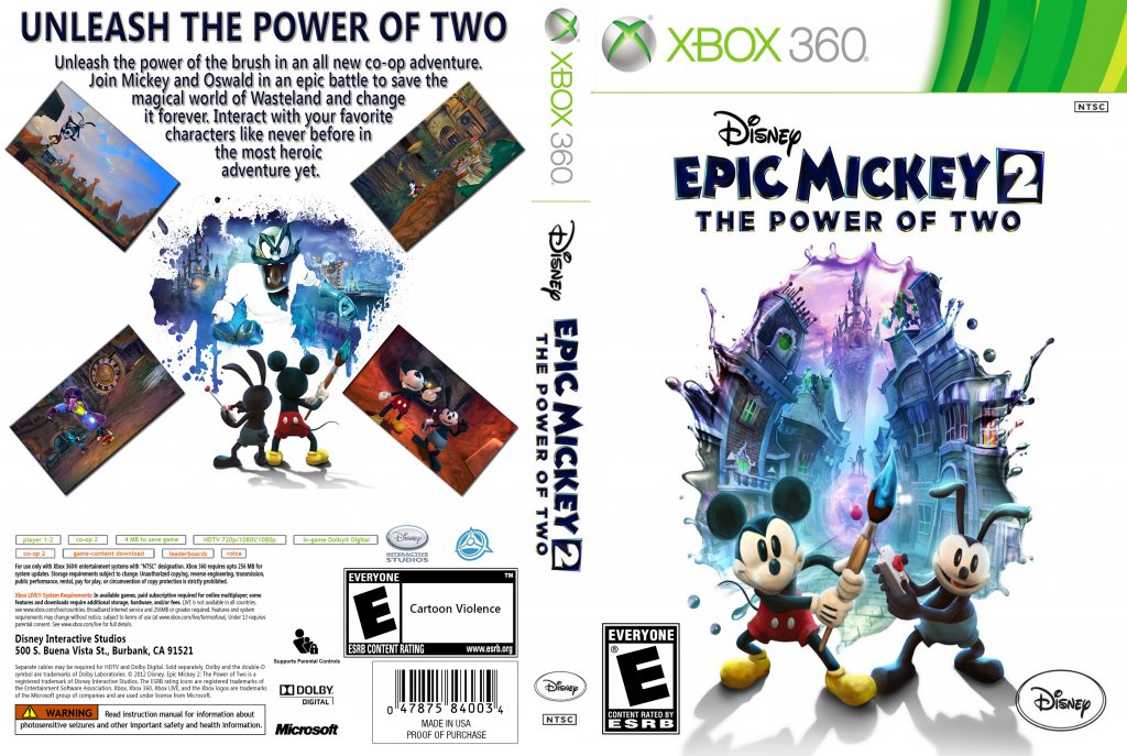 epic mickey xbox 360
